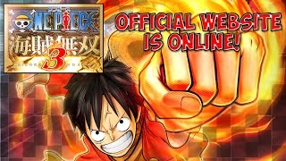 One Piece: Pirate Warriors 3 - Official Website is ONLINE! (PS3 & PS4)