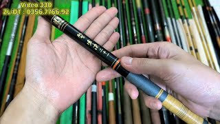 Video 330 : Cần Câu Tay Nội Địa Nhật Bản - Carbon Shimano Daiwa NFT Herabuna - Thành Công 16/09