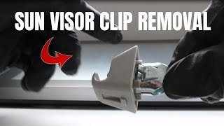 How to Remove HOLDEN VE VF Sun Visor Clip (same on Holden Astra 03 / Holden Zaffire)