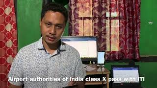 Class X pass with ITI can apply #airport authority of India only for North East