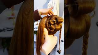 Unique hairstyle design tutorial Finally Revealed #shorts #foryou #hairstyle #hairstyletutorial