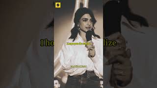 Creativity means Competition || An excellent speech by #samantharuthprabhu  in #riviera event