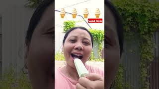 Can you see until end⁉️mom eating delicious ice cream😋😘🍦🍦🍦🍦#mukbang#emoji#icecream#food#shorts