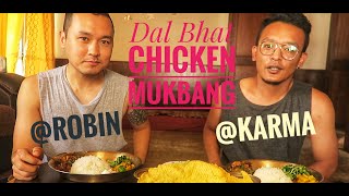 Nepali food Mukbang Dal bhat l Vlog 19.