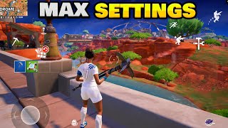 Fortnite Mobile on MAX SETTINGS Chapter 5 (Android)