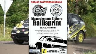 Maanrakennus Sjöberg Rallisprint 2023 Jukka Lifländer