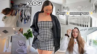 VLOG: babys name, weight gain, decorating nursery + organizing!