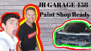 JR GARAGE Ferrari 458 Wrecked/rebuild ( Part 3 ) Primer Complete!!!!! Paint Shop Ready (VIDEO #15)