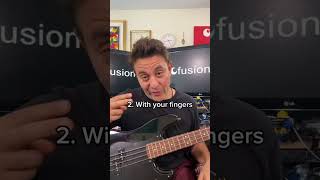 Three Ways to PLAY BASS GUITAR (Easy Bass Tricks)  #musiclessons #artistdevelopment #bass