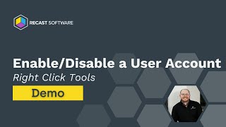 Enable/Disable a User Account with Right Click Tools