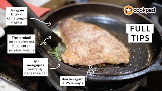 FULL of TIPS beragam tingkat kematangan steak, hingga TIPS tentang sayur-sayuran!