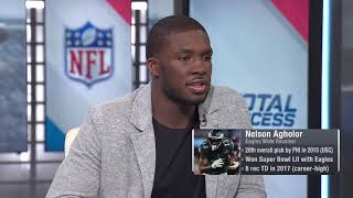 Nelson Agholor on Beckham attending offseason workouts:" Good to show he's healthy" | Apr 9, 2018