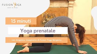 15 minuti di Yoga prenatale con Angelica, insegnante di Fusion Yoga Bergamo