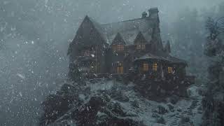 Haunting Winter Night | Snowstorm and Wind in a Deserted House for Sleep and Calm