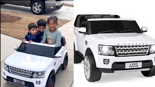 Ride on Car For Kids Discovery Land Rover Unboxing and Test Drive | Kids Ride on Cars |