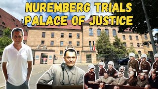 PLACE OF THE NUREMBERG TRIALS | INSIDE THE PALACE OF JUSTICE IN NUREMBERG 1945 WAR TRIALS LOCATION