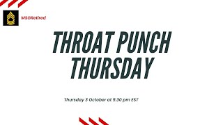 Throat Punch Thursday October 2024