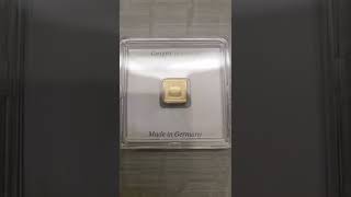 1 gram Gold Bar - Geiger Edelmetalle #goldbars