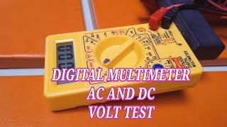 Digital Multimeter | ac and dc volt test