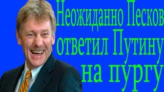 Песков объяснил слова Путина про «пургу» в заявлениях пресс-секретаря