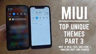 Miui 11 best unique themes part 3 / miui 12 look and feel / nice boot and charge animation / hindi