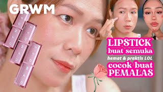 GRWM: PAKE 1 LIPPIE LIP BALM UPMOST BEAUTE UNTUK SEMUKA-MAKEUP HACK VIRAL TIKTOK