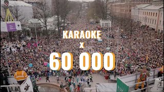 60 000 singers mass karaoke in Helsinki during the May Day celebrations