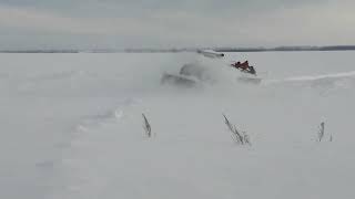 Т-40 И САМОДЕЛЬНЫЙ ШНЕКОРОТОР  В ХОРОШЕМ СНЕГУ