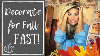 Last Minute Fall Decorations