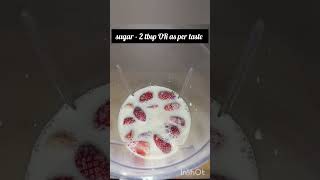 How To make strawberry Milk Shake|strawberry Milkshake Quick and Easy|#shorts#viralvideo#strawberry