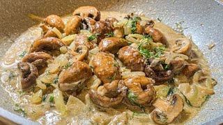 Mushrooms in Creamy Sauce - Perfect Taste Recipe