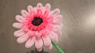 Gerbera Daisy from pipe cleaner/