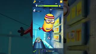 Use Cannon Stimulator To Run 300 Meters! #minionrush #minions