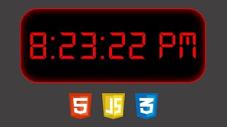 Digital Clock using HTML, CSS and JavaScript