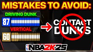 MISTAKES TO AVOID WHEN MAKING BUILDS IN NBA 2K25!