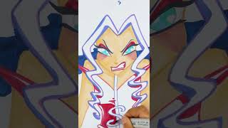 Dessiner et colorier Stormy⚡️ #shorts | Winx Club