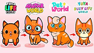 I Was Adopted By a Band of Rich Cats From Pet World | Avatar World Story | Toca Boca