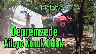 MALATYADA DEPREMZEDE AİLEYE KONUK OLDUK