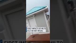 First Impact of Hurricane Milton