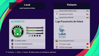 ⚽️PES 2021 Liga Panameña de Fútbol ⚽️ Lista de Equipos Actualizados Temporada 2021-2022