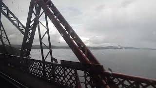 Forth Rail Bridge Scotland, crossing by train to North Queensferry on 13/08/23.