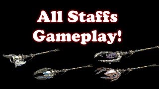 Black Ops 2 Origins - All Staffs (Fire, Lightning, Ice, and Wind) Gameplay!