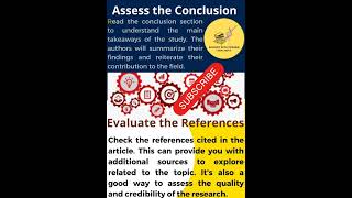 How to read research article#access conslusion#evaluate reference# part 6