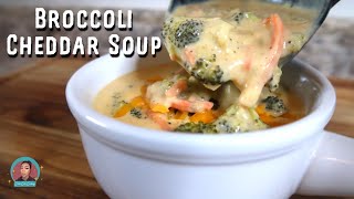 THE EASIEST BROCCOLI CHEDDAR SOUP RECIPE!