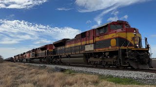 2 Trains On The CPKC Laredo Sub feat. 5 Engine Lashup & More