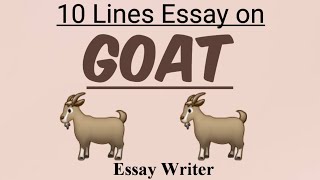 Goat || 10 Lines Essay on Goat || Few lines about goat