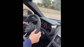 Justin Gaethje racing in his new car