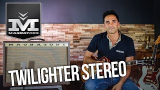 Amp Magnatone​ Twilighter Stereo / Guitar Gibson​ Les Paul & Fender Stratocaster Custom Shop