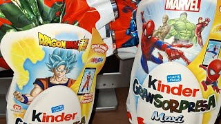 Unboxing #Uovadipasqua #DragonBallSuper e #Marvel finale col bottone? #kinder