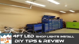 Installing Led Shop Light | Easy How to Instructions | 4FT LED Shop Lights